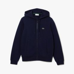 Bluza sportowa męska Lacoste SH9626 00 166 rozpinana. Niebieskie bluzy bez kaptura LACOSTE, bez wzorów, bez ramiączek, tenisowe. Za 319.00 zł.