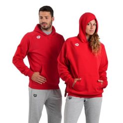 Bluza Arena Team Hooded Sweat Panel z kapturem. Czerwone bluzy z kapturem Arena, l, bez wzorów, z bawełny, z kapturem. Za 299.99 zł.