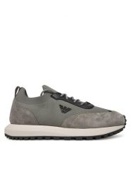 Emporio Armani Sneakersy X4X659 XR105 U558 Szary. Szare buty sportowe casual Emporio Armani, bez wzorów, z materiału, bez zapięcia. Za 1,089.00 zł.