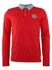 Vent du Cap Koszulka polo "Cedice" w kolorze czerwonym rozmiar: XL. Czerwone koszulki polo Vent du Cap, xl, bez wzorów, z bawełny, bez kołnierzyka, bez ramiączek. Za 86.99 zł.