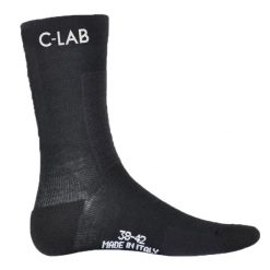 Zimowe skarpety kolarskie z wełny merino. Białe skarpety C-LAB, bez wzorów, z wełny. Za 121.17 zł.