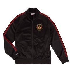 Kurtka z dresu Atlanta United FC. Czarne kurtki Mitchell & Ness, m, bez wzorów, z dresówki, bez kaptura. Za 557.00 zł.