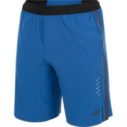 Spodenki treningowe męskie SKMF255 - niebieski. Szorty marki 4F. W wyprzedaży za 69.99 zł.