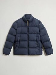 Woolrich Kurtka puchowa "Cloud Eagle" w kolorze granatowym rozmiar: XL. Niebieskie kurtki Woolrich, na zimę, xl, bez wzorów, z puchu, bez kaptura. Za 1,937.36 zł.
