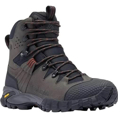 Buty trekkingowe męskie Columbia Geoterra Outdry. Brązowe buty turystyczne Columbia, na zimę, bez wzorów, z materiału, za kostkę, bez zapięcia, trekkingowe. Za 854.00 zł.