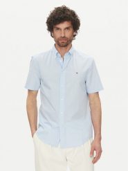 Tommy Hilfiger Koszula MW0MW37584 Błękitny Regular Fit. Niebieskie koszule Tommy Hilfiger, m, bez wzorów, z bawełny, bez kołnierzyka, bez ramiączek. Za 209.99 zł.