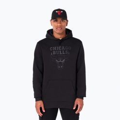 Bluza męska New Era NOS NBA Reegular Chicago Bulls Hoody. Czarne bluzy New Era, m, bez wzorów, bez kaptura. Za 219.99 zł.