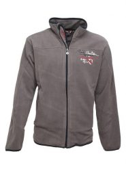 Peak Mountain Kurtka polarowa w kolorze szarym rozmiar: XL. Szare kurtki Peak Mountain, xl, bez wzorów, z materiału, bez kaptura. Za 130.99 zł.