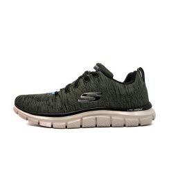 Buty Sportowe Skechers Track - Przedni Biegacz Dorosłych. Zielone buty sportowe casual Skechers, bez wzorów, z syntetyku, bez zapięcia, skechers sport. Za 363.00 zł.