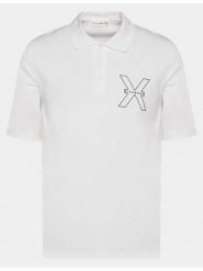 Richmond X Polo Lisi UMP24207PO Biały Regular Fit. Białe koszulki polo RICHMOND X, m, bez wzorów, z bawełny, bez kołnierzyka, bez ramiączek. Za 229.99 zł.