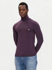 Emporio Armani Underwear Golf 112066 4F511 05093 Fioletowy Slim Fit. Fioletowe swetry rozpinane Emporio Armani Underwear, m, bez wzorów, bez kołnierzyka, bez ramiączek. Za 139.99 zł.