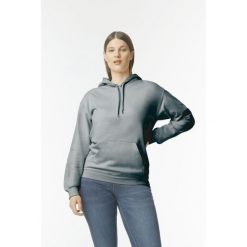 Bluza z kapturem Gildan Midweight Softstyle. Szare bluzy z kapturem GILDAN, xl, bez wzorów, z bawełny, z kapturem. Za 114.80 zł.