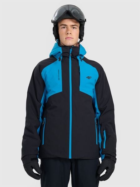4F Kurtka narciarska membrana 8000 męska - niebieska L. Niebieskie kurtki narciarskie i snowboardowe 4F, l, bez wzorów, narciarskie. Za 599.99 zł.