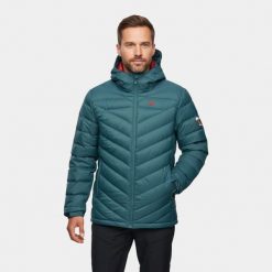 Kurtka puchowa męska Alpinus Monviso. Czerwone kurtki Alpinus, l, bez wzorów, z puchu, bez kaptura. Za 699.00 zł.