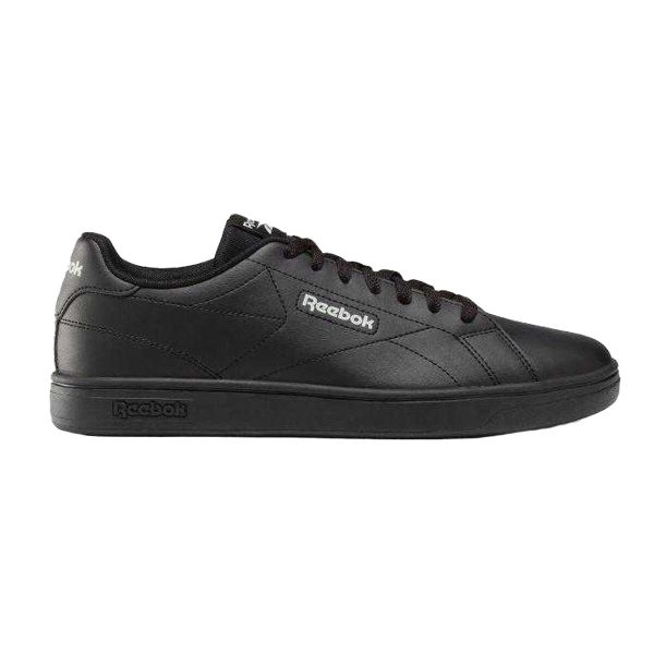 Trampki Męskie Skóra Court Clean. Czarne trampki Reebok, m, bez wzorów, bez zapięcia. Za 179.00 zł.
