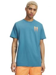 Under Armour Koszulka w kolorze niebieskim rozmiar: S. Niebieskie t-shirty sportowe Under Armour, bez wzorów, z bawełny, bez ramiączek, outdoorowe. Za 64.95 zł.