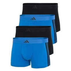 Bokserki Active Flex Cotton 3 Stripes 4 pak. Szare bokserki Adidas, l, bez wzorów, z bawełny. Za 259.00 zł.