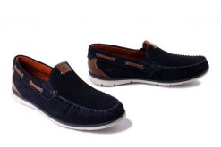 BUGATTI 321-ARU61-1400 4100 dark blue, mokasyny męskie. Niebieskie mokasyny Bugatti, bez wzorów, bez obcasa, bez zapięcia. Za 303.92 zł.