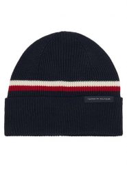 Tommy Hilfiger Czapka AM0AM14534 Granatowy. Niebieskie czapki zimowe Tommy Hilfiger, bez wzorów, z wełny. Za 209.99 zł.