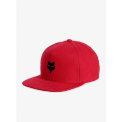 Czapka z daszkiem Fox Head Snapback Hat. Czerwone czapki z daszkiem FOX, bez wzorów. Za 140.99 zł.