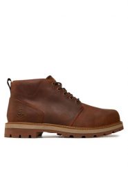 Timberland Trzewiki BRITTON ROAD MID CHUKKA WP TB0A69TWEM61 Brązowy. Brązowe botki sznurowane Timberland, bez wzorów, z nubiku, bez obcasa, bez zapięcia. Za 799.99 zł.