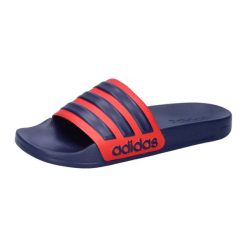 Klapki męskie basenowe Adidas ADILETTE. Czerwone klapki Adidas, z materiału. Za 133.50 zł.