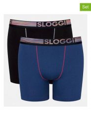Sloggi Slipy (2 pary) w kolorze niebiesko-czarnym rozmiar: XL. Czarne slipki Sloggi, xl, bez wzorów. Za 32.90 zł.