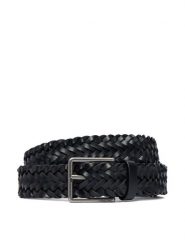 Calvin Klein Pasek Warmth Buckle Woven 35Mm Fixed - LV04D7061G Czarny. Czarne paski CALVIN KLEIN, bez wzorów, ze skóry. Za 289.99 zł.