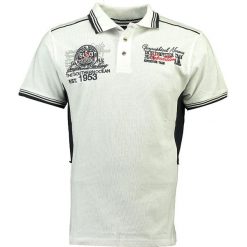 Koszulka polo w kolorze białym. Koszulki polo marki Geographical Norway Men. W wyprzedaży za 90.95 zł.