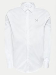 Richmond X Koszula Lancan UMP24105CA Biały Slim Fit. Białe koszule RICHMOND X, m, bez wzorów, z bawełny, bez kołnierzyka, bez ramiączek. Za 199.99 zł.