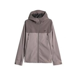 Kurtka wodoodporna z kapturem 4F M1121. Szare kurtki 4F, na lato, l, bez wzorów, z materiału, z kapturem. Za 268.00 zł.