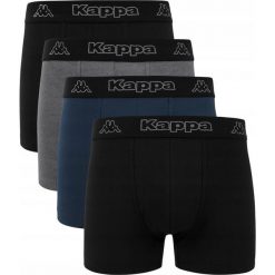 Bokserki dla mężczyzn Kappa 710947 4-pak. Czarne bokserki Kappa, m, bez wzorów, z bawełny. W wyprzedaży za 69.99 zł.