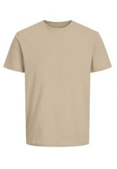 Bawełniana koszulka T-BASIC. Brązowe t-shirty Volcano, l, bez wzorów, z bawełny, bez kołnierzyka, bez ramiączek. Za 54.99 zł.