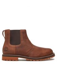 Timberland Sztyblety TB1A2NGYF131 Brązowy. Brązowe botki sznurowane Timberland, bez wzorów, z nubiku, bez obcasa, bez zapięcia. Za 769.99 zł.
