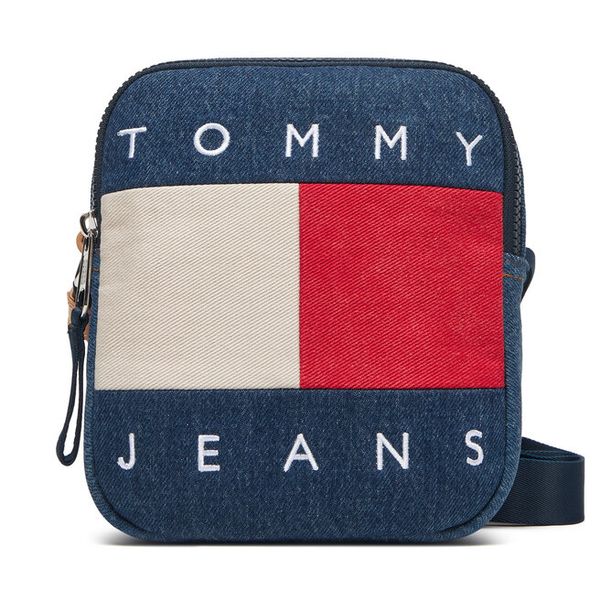 Saszetka Tommy Jeans. Niebieskie saszetki i nerki Tommy Jeans, bez wzorów, z denimu. Za 239.99 zł.