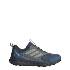 Buty Tracefinder Trail Running. Niebieskie buty do biegania Adidas, bez wzorów, z materiału, bez zapięcia, do biegania. Za 329.00 zł.