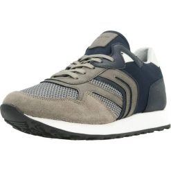 Buty GEOX U VINCIT A Niebieski. Niebieskie buty turystyczne Geox, bez wzorów, z tkaniny, bez zapięcia, na fitness i siłownię. Za 215.99 zł.