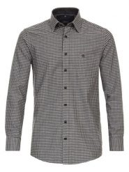 CASAMODA Koszula - Comfort fit - w kolorze czarno-szarym rozmiar: 3XL. Czarne koszule CASAMODA, xl, bez wzorów, z bawełny, bez kołnierzyka, bez ramiączek. Za 86.99 zł.