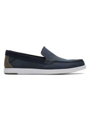 Clarks Skórzane mokasyny "Bratton" w kolorze granatowym rozmiar: 40. Niebieskie botki sznurowane Clarks, bez wzorów, z nubiku, bez obcasa, bez zapięcia. Za 199.03 zł.