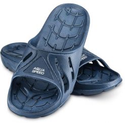 Klapki basenowe Aqua Speed Alabama. Niebieskie klapki Aqua-Speed, z materiału. Za 59.90 zł.