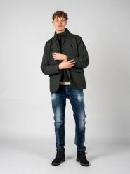 Geox Kurtka "Tevere" | M2620A T2953 | Mężczyzna | Zielony. Zielone kurtki Geox, m, bez wzorów, z poliesteru, bez kaptura. W wyprzedaży za 589.00 zł.