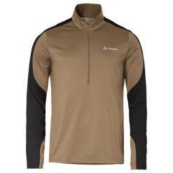 Bluza VAUDE Livigno Halfzip. Brązowe kurtki treningowe Vaude, bez wzorów, bez kaptura, trekkingowe. Za 283.50 zł.