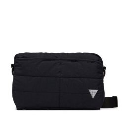 Saszetka Guess. Czarne torby na ramię Guess, z aplikacjami, małe, bez dodatków. Za 269.99 zł.