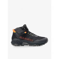 Buty turystyczne męskie Mammut Sertig II Mid GTX. Niebieskie buty trekkingowe Mammut, bez wzorów, bez zapięcia, trekkingowe. Za 639.99 zł.