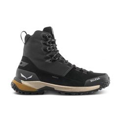 Buty trekkingowe Salewa Puez Winter Mid Ptx. Brązowe buty turystyczne Salewa, na zimę, bez wzorów, z mikrofibry, bez zapięcia, trekkingowe, primaloft. Za 908.50 zł.