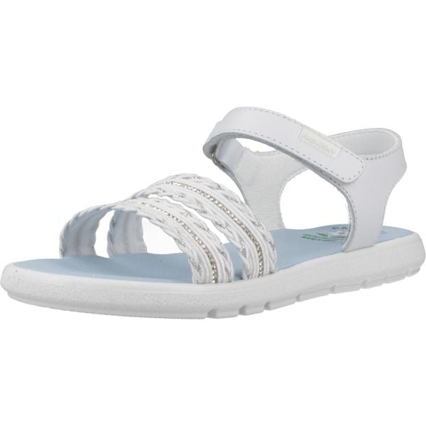 Sandały PABLOSKY 448900P Biały. Białe sandały PABLOSKY, ze skóry, bez zapięcia. Za 255.99 zł.