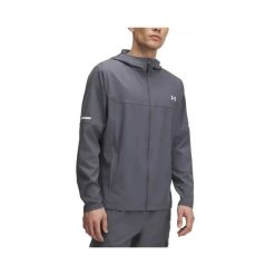 Kurtka wodoodporna Under Armour Tech Utility Woven. Szare kurtki Under Armour, m, bez wzorów, z materiału, bez kaptura. Za 413.50 zł.