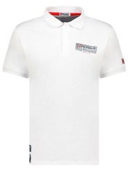 Geographical Norway Koszulka polo "Koffroy" w kolorze białym rozmiar: L. Białe koszulki polo Geographical Norway, l, bez wzorów, z bawełny, bez kołnierzyka, bez ramiączek. Za 141.52 zł.
