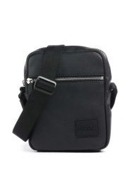 Saszetka na ramię HUGO Ethon 2.0L NS. Czarne torby na ramię HUGO BOSS, bez wzorów, z materiału, na ramię, z nadrukiem, bez dodatków. Za 309.00 zł.
