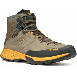 Buty trekkingowe męskie Tecnica Forge Hike Mid Gtx. Brązowe buty trekkingowe TECNICA, bez wzorów, z materiału, za kostkę, bez zapięcia. Za 958.00 zł.